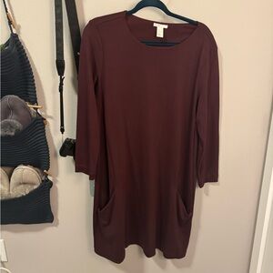 Women's Burgundy Dress
